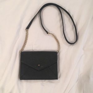 Black Kate Spade envelope crossbody